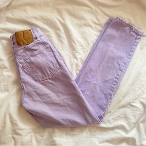 Vintage Lilac Levis Jeans